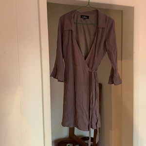 Lavender Wrap dress